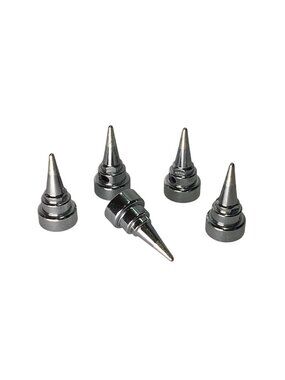 Berkling Silver Cone Spiked Metal Valve Stem Caps 5 pcs NEW